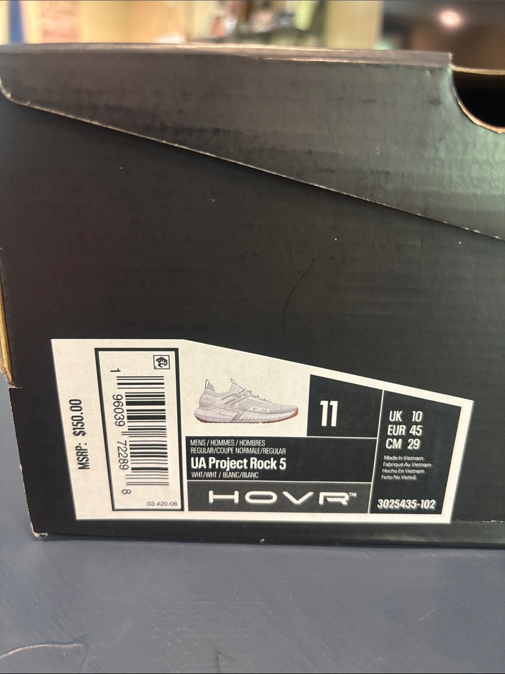 Under Armour White HOVR Training Sneakers - Picture 7 of 7